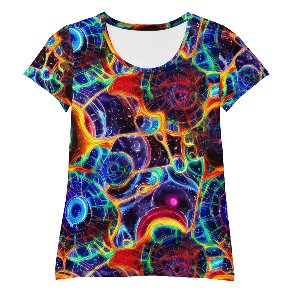 Radiant Cosmos on Women's Athletic T-Shirt — Front