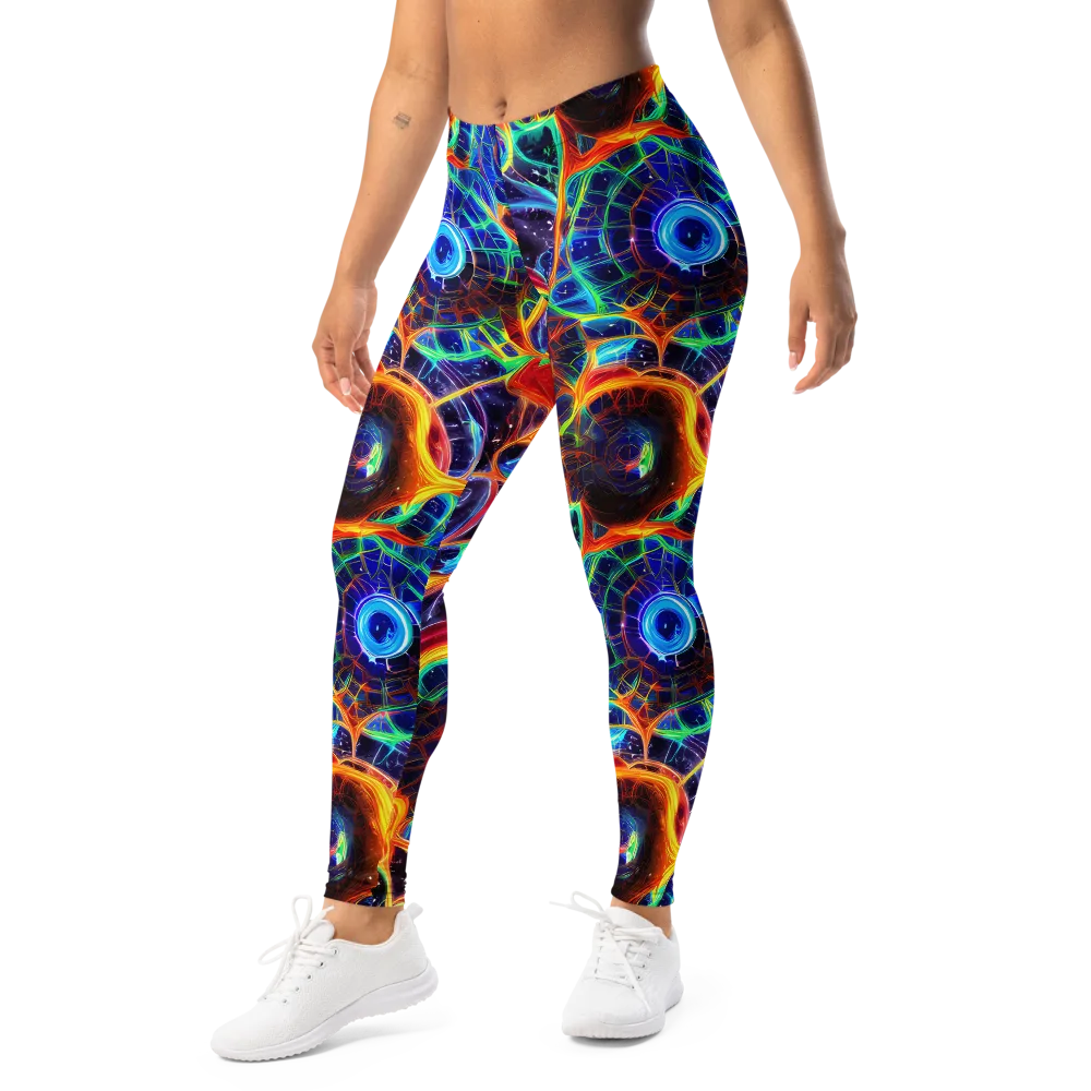 Radiant Cosmos on Leggings — Left Front
