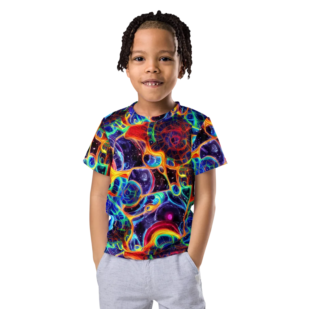 Radiant Cosmos on Kids Crew Neck T-Shirt — Front