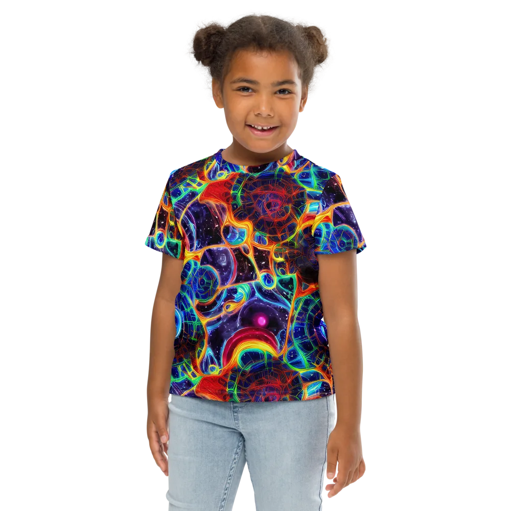 Radiant Cosmos on Kids Crew Neck T-Shirt — Front