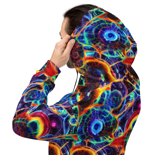 Radiant Cosmos on a Hoodie