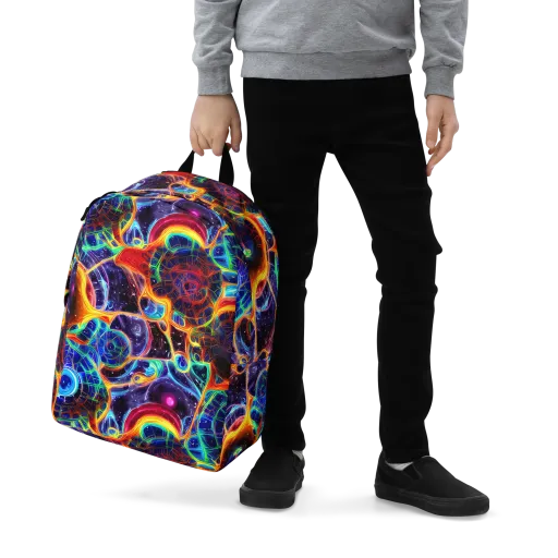 Radiant Cosmos on a Minimalist Backpack
