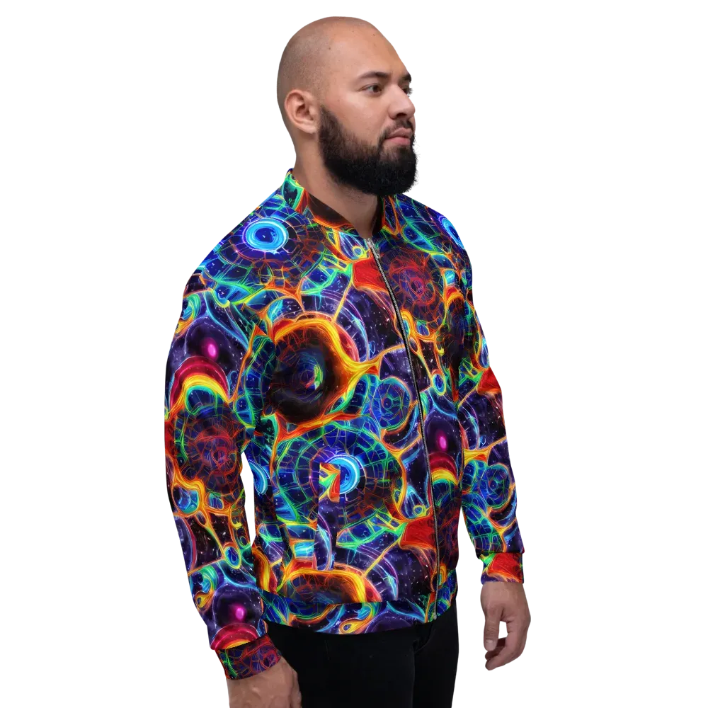 Radiant Cosmos on Bomber Jacket — Right
