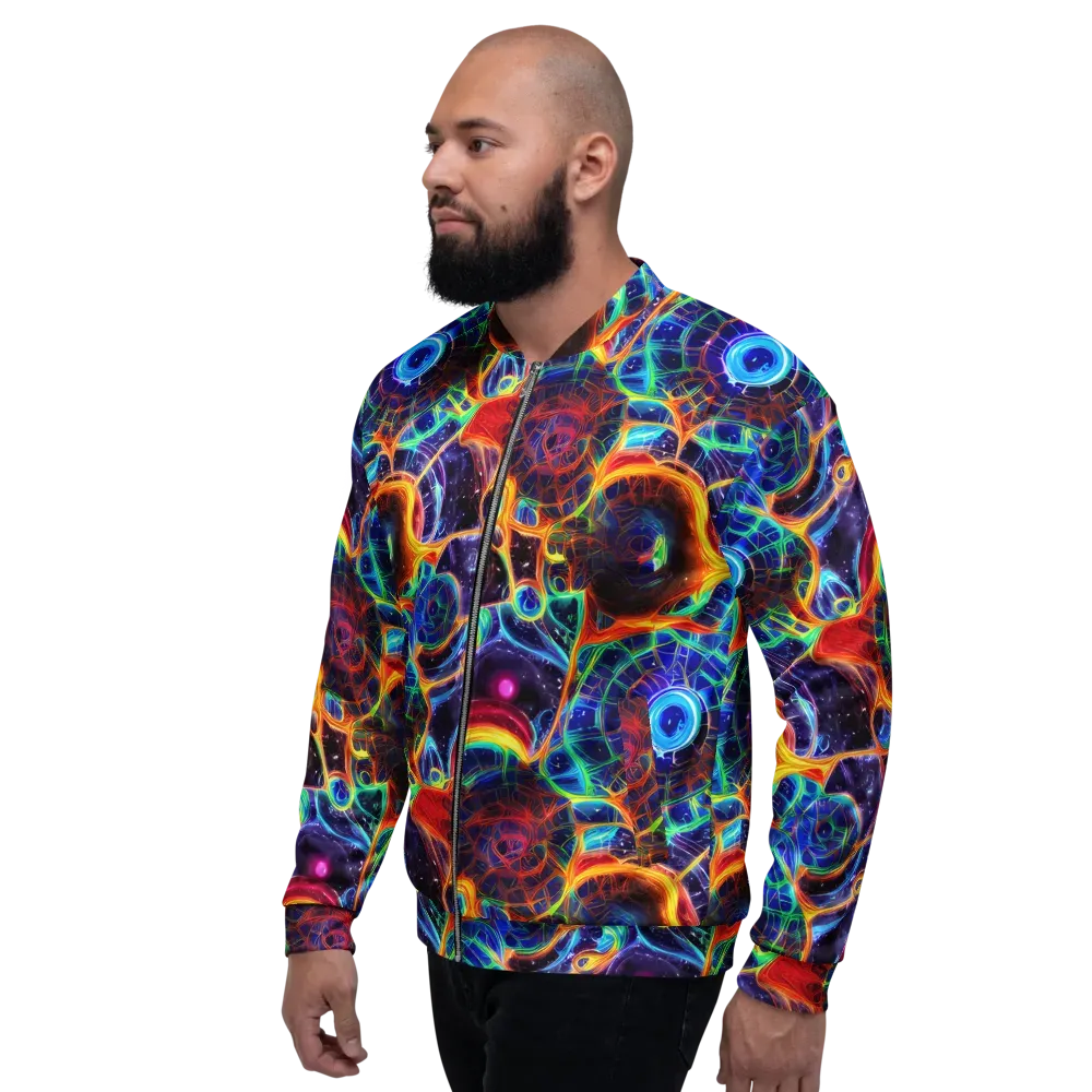 Radiant Cosmos on Bomber Jacket — Left