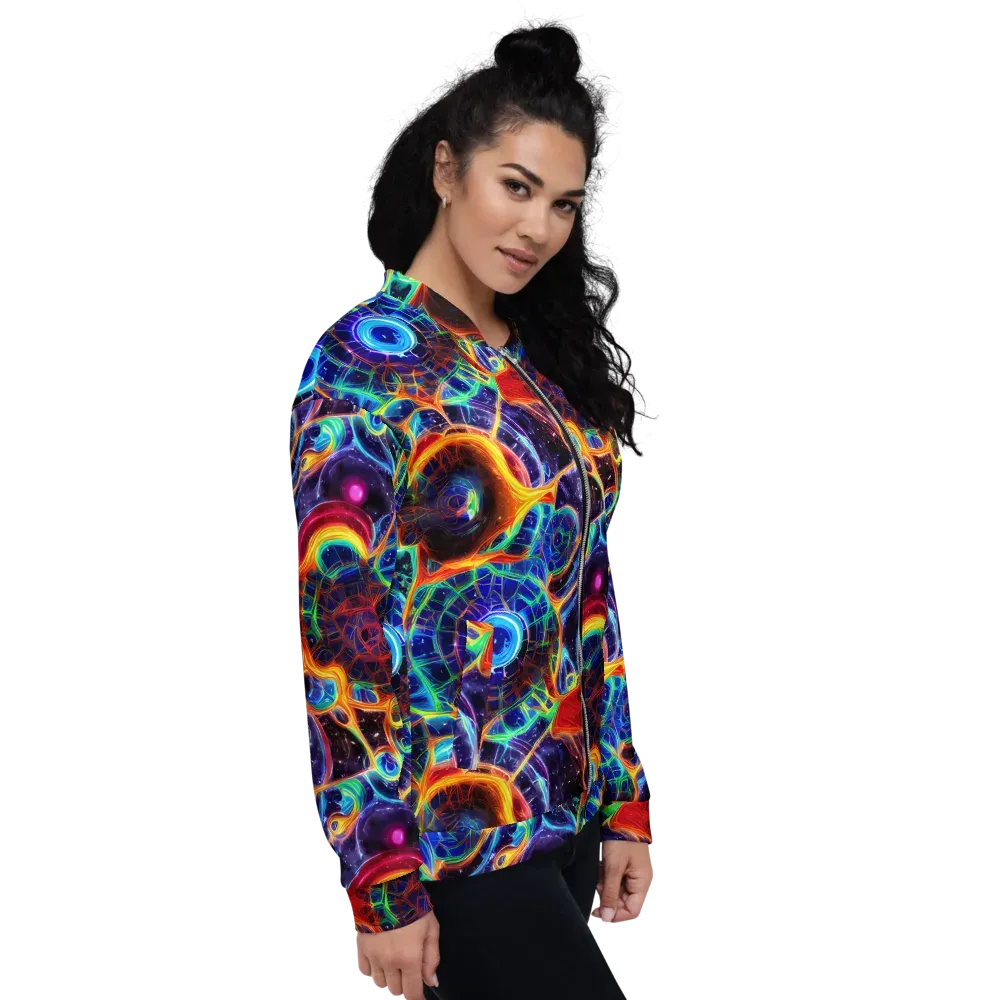 Radiant Cosmos on Bomber Jacket — Right