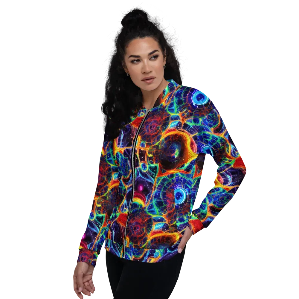 Radiant Cosmos on Bomber Jacket — Left