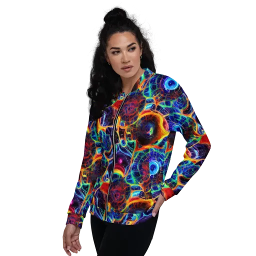 Radiant Cosmos on a Bomber Jacket