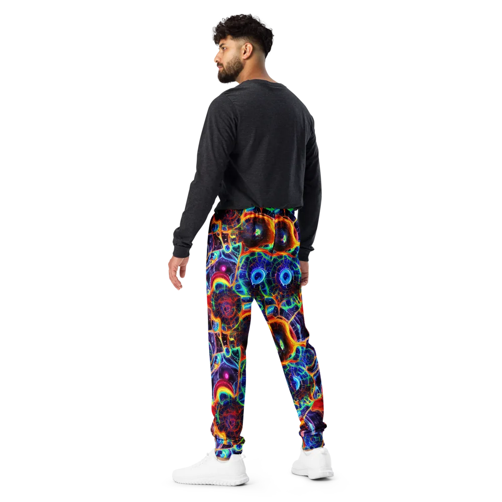 Radiant Cosmos on Men's Joggers — Back