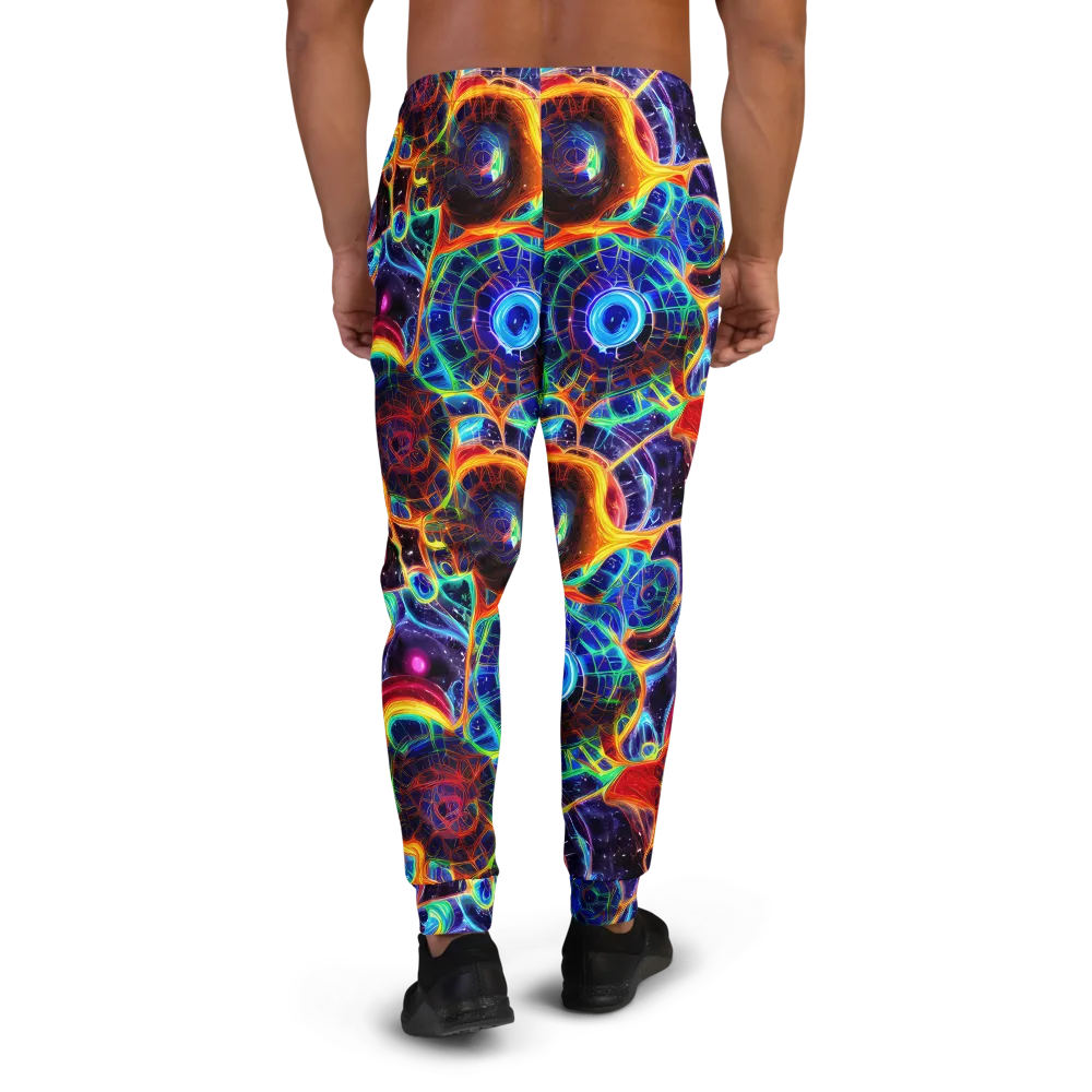 Radiant Cosmos on Men's Joggers — Back