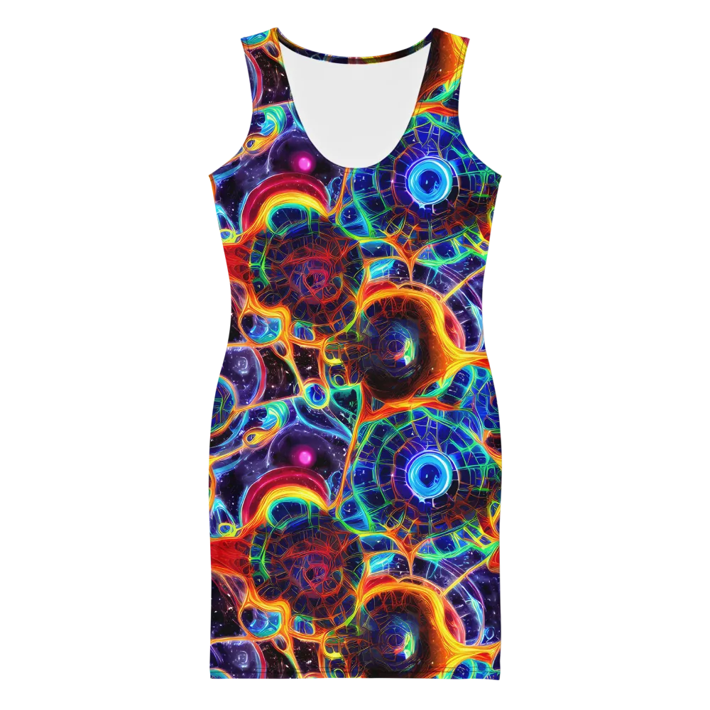 Radiant Cosmos on Bodycon Dress — Front