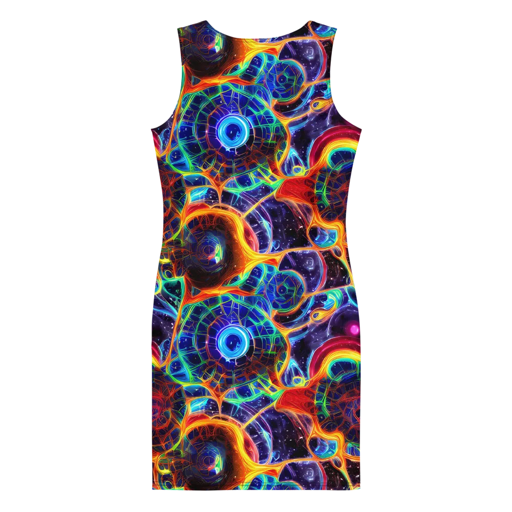 Radiant Cosmos on Bodycon Dress — Back