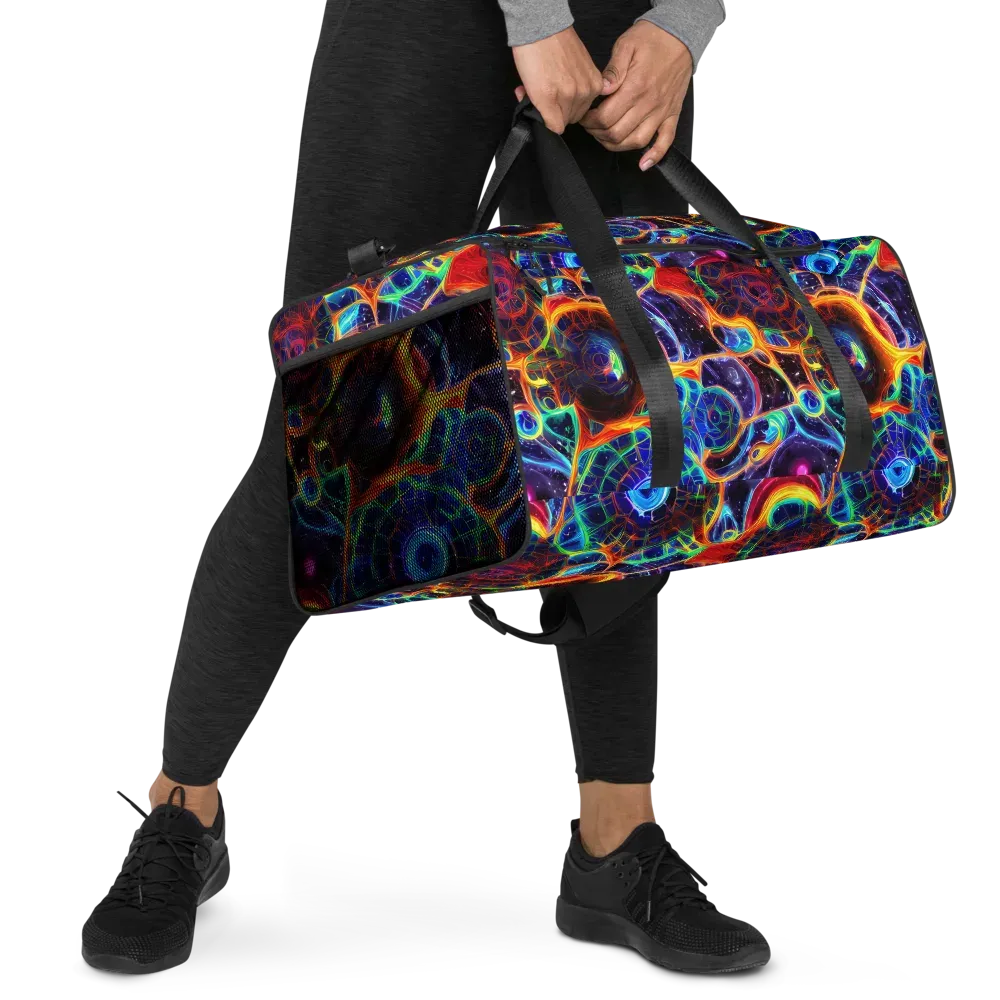 Radiant Cosmos on Duffle Bag — Right Front