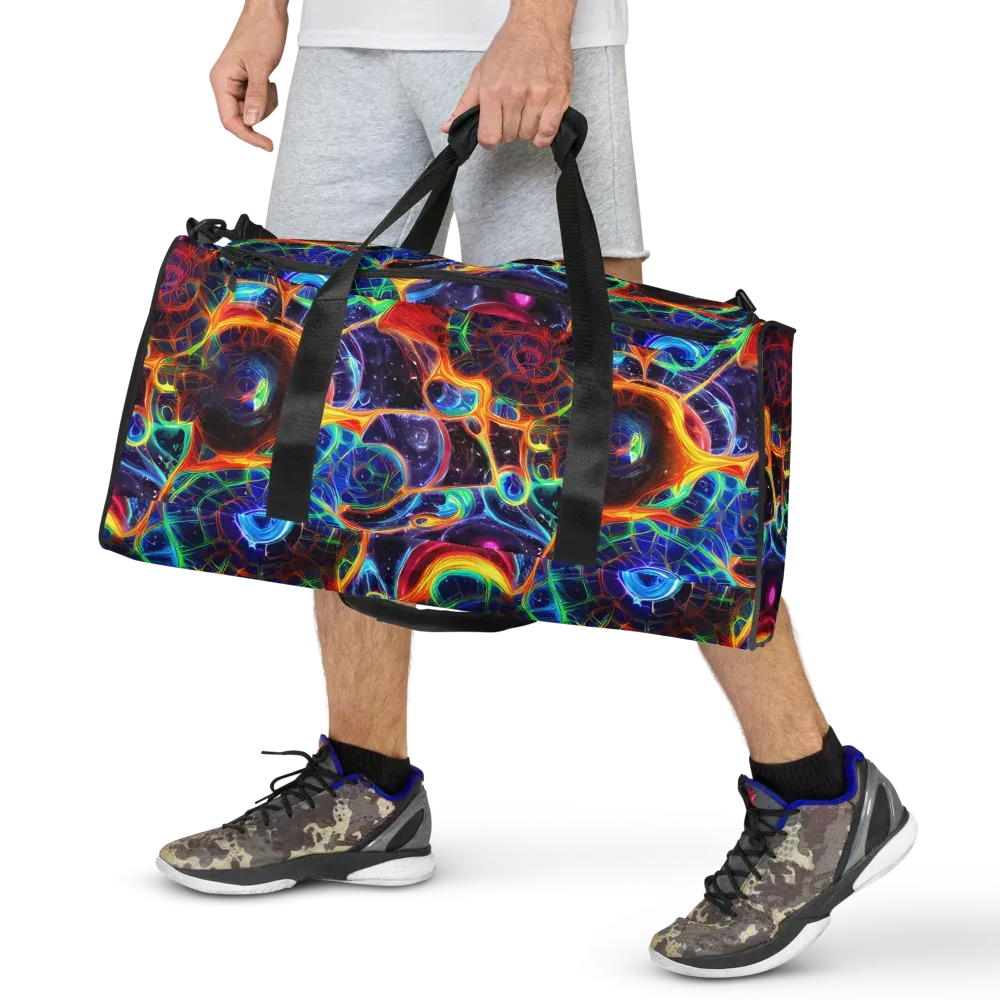 Radiant Cosmos on Duffle Bag — Front