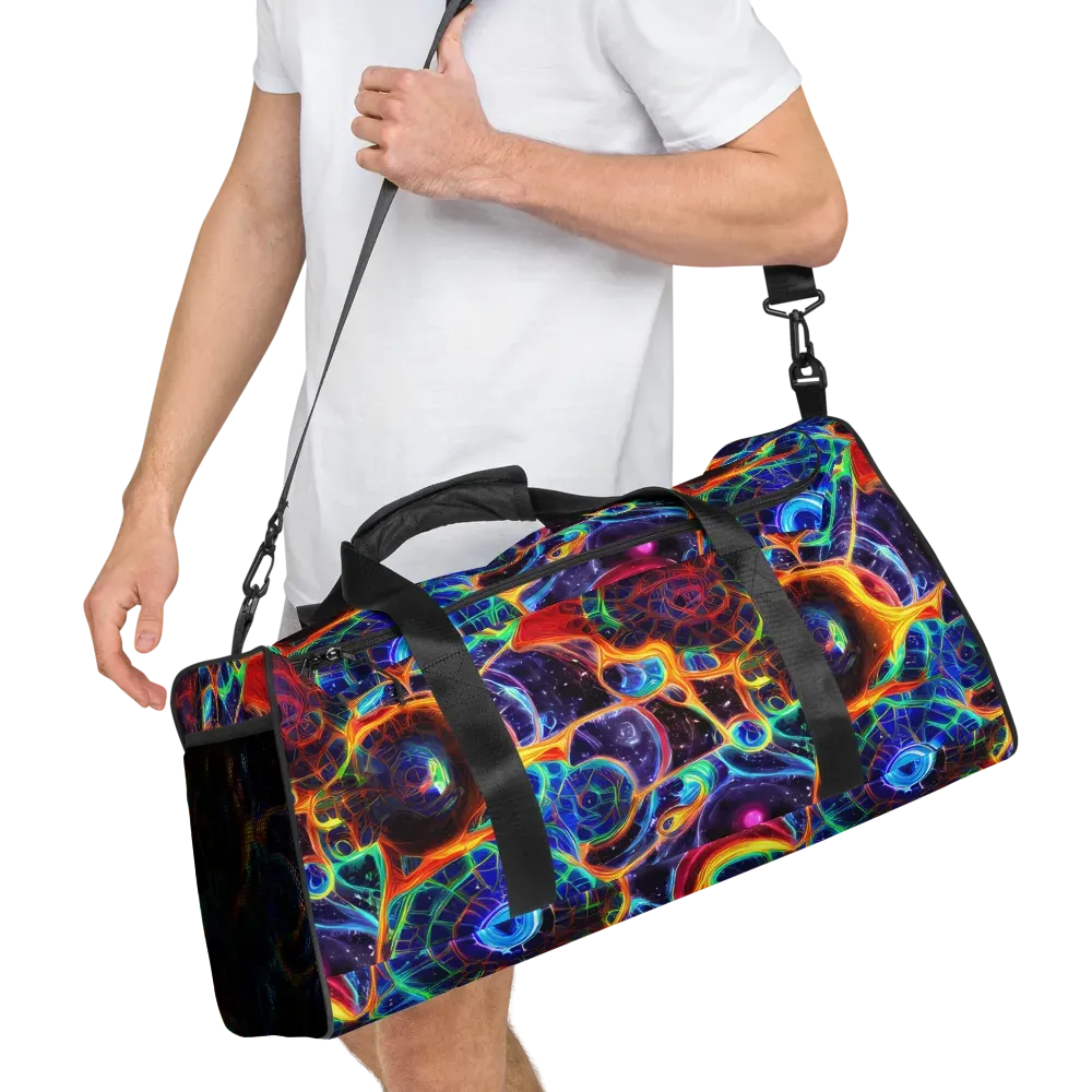 Radiant Cosmos on Duffle Bag — Right Front