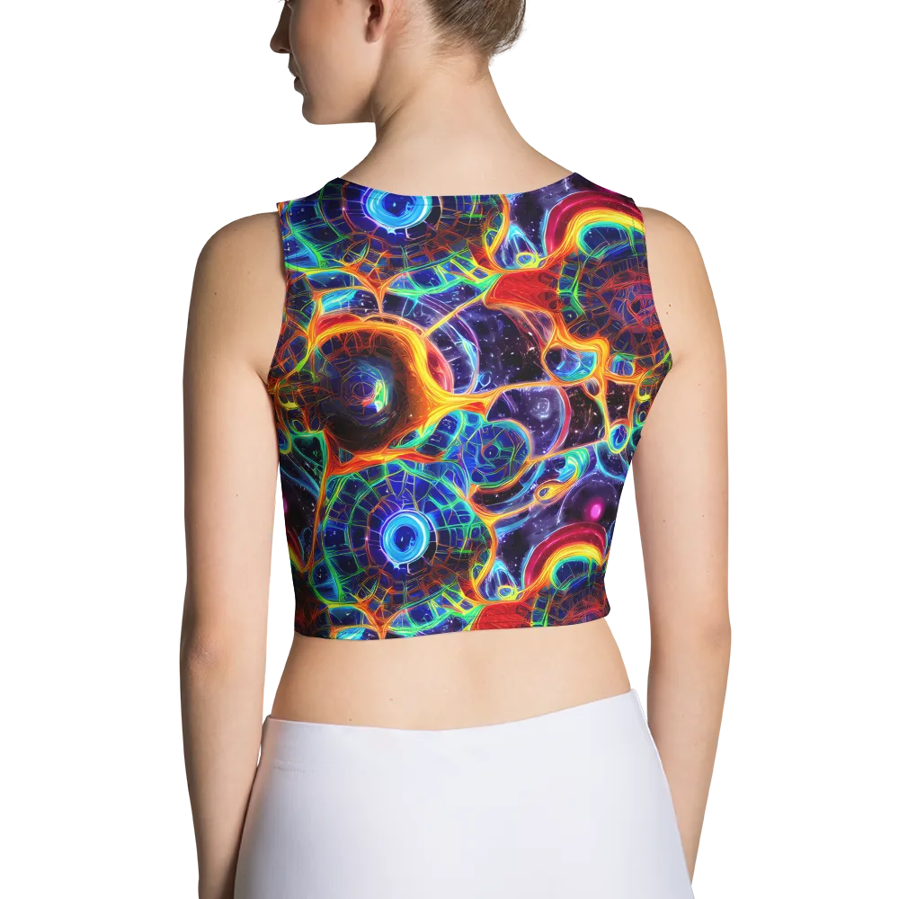 Radiant Cosmos on Crop Top — Back