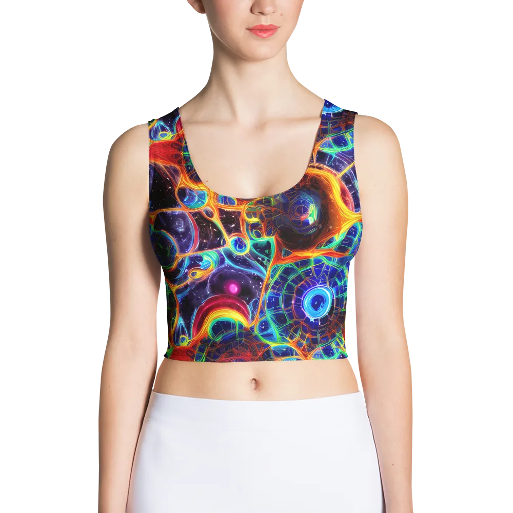 Radiant Cosmos on Crop Top — Front