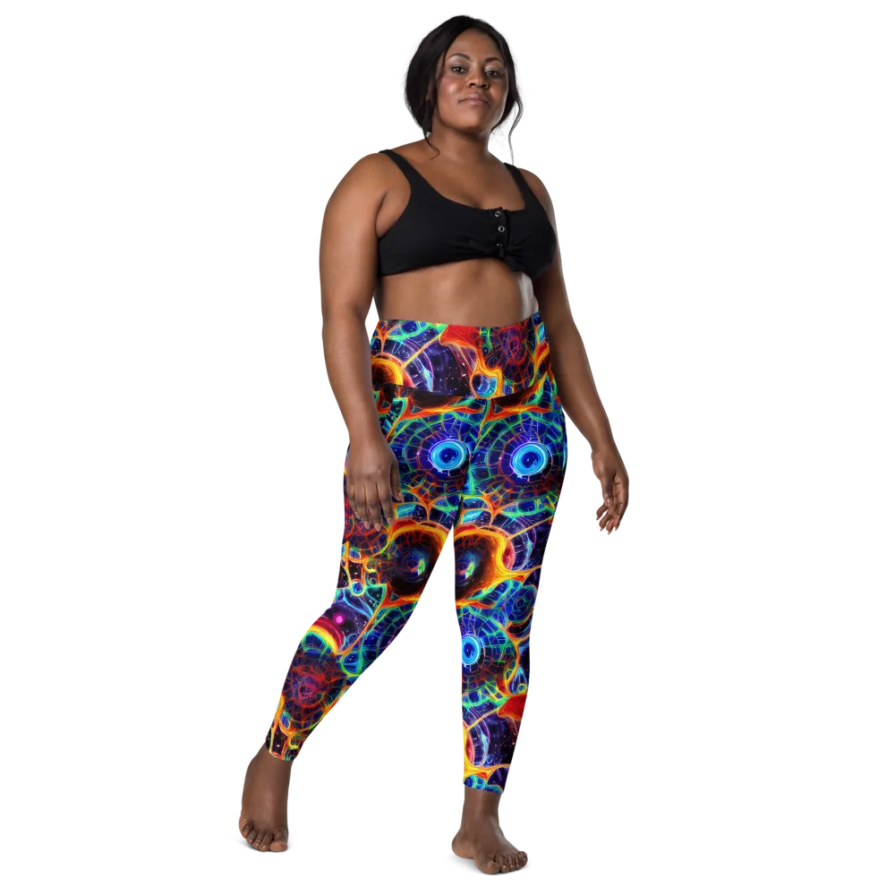 Radiant Cosmos on Leggings with Pockets — Front