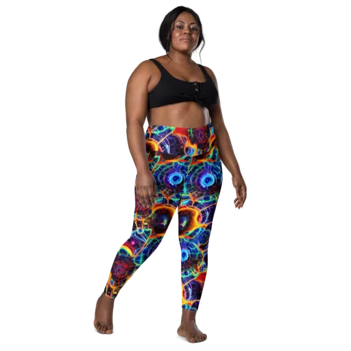 Radiant Cosmos on a Leggings with Pockets