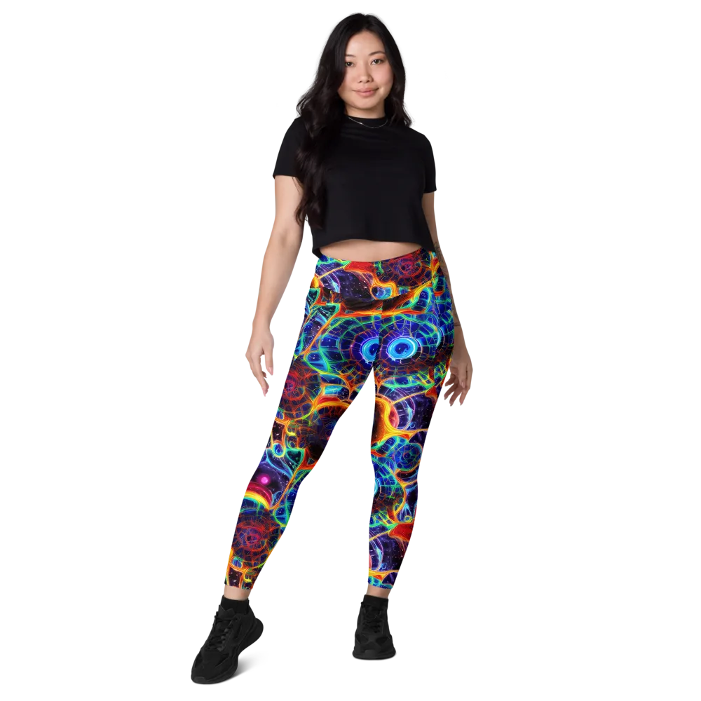 Radiant Cosmos on Leggings with Pockets — Front