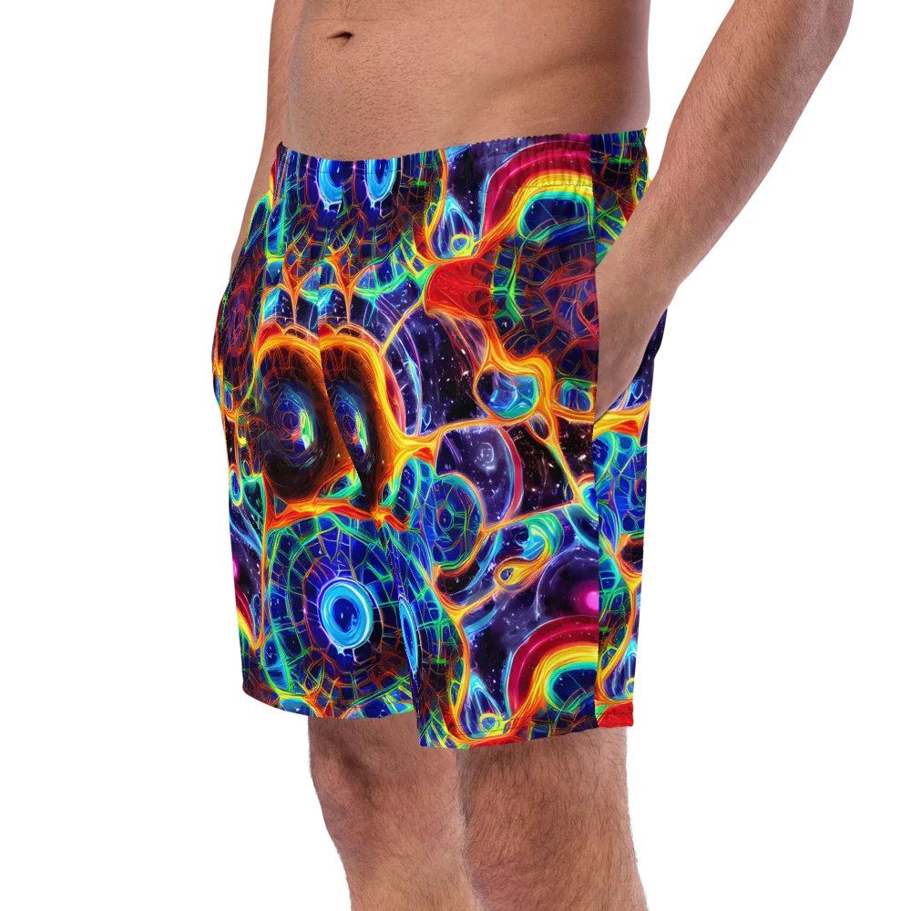 Radiant Cosmos on Swim Trunks — Left Front