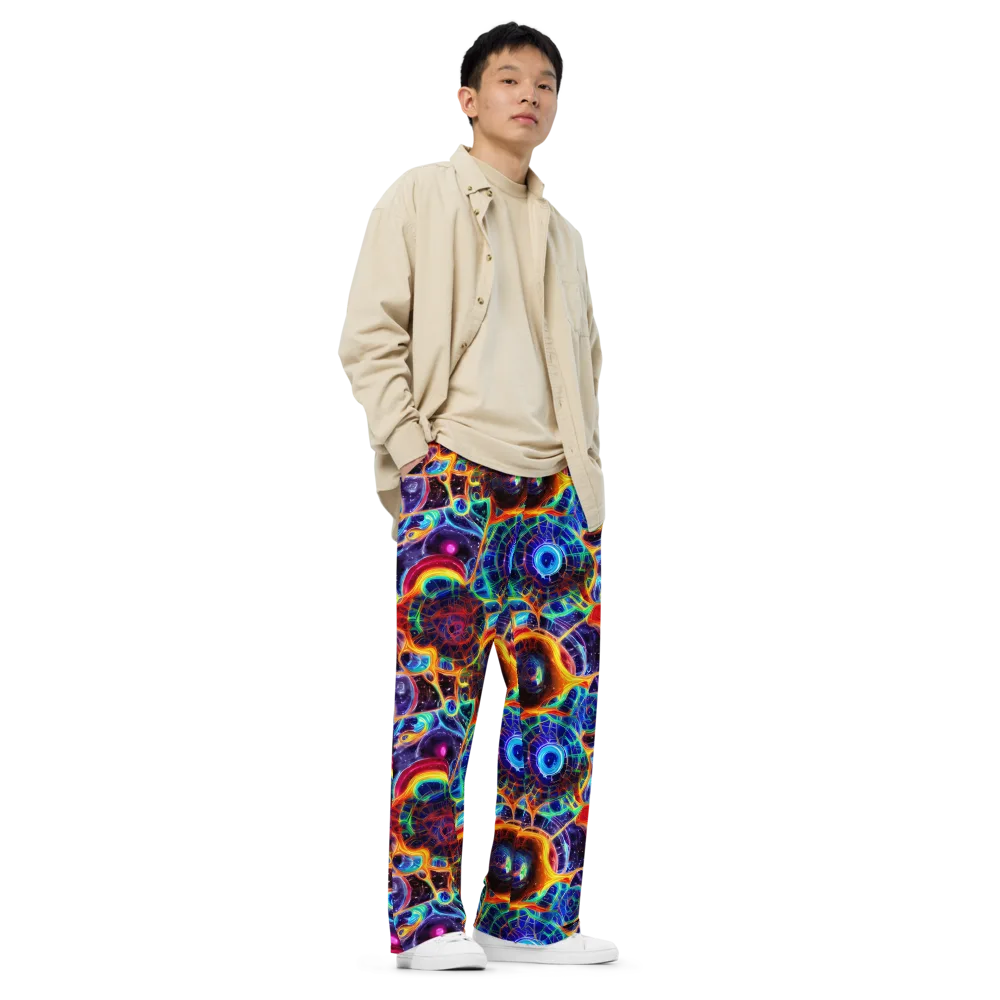 Radiant Cosmos on Wide-Leg Pants — Right Front