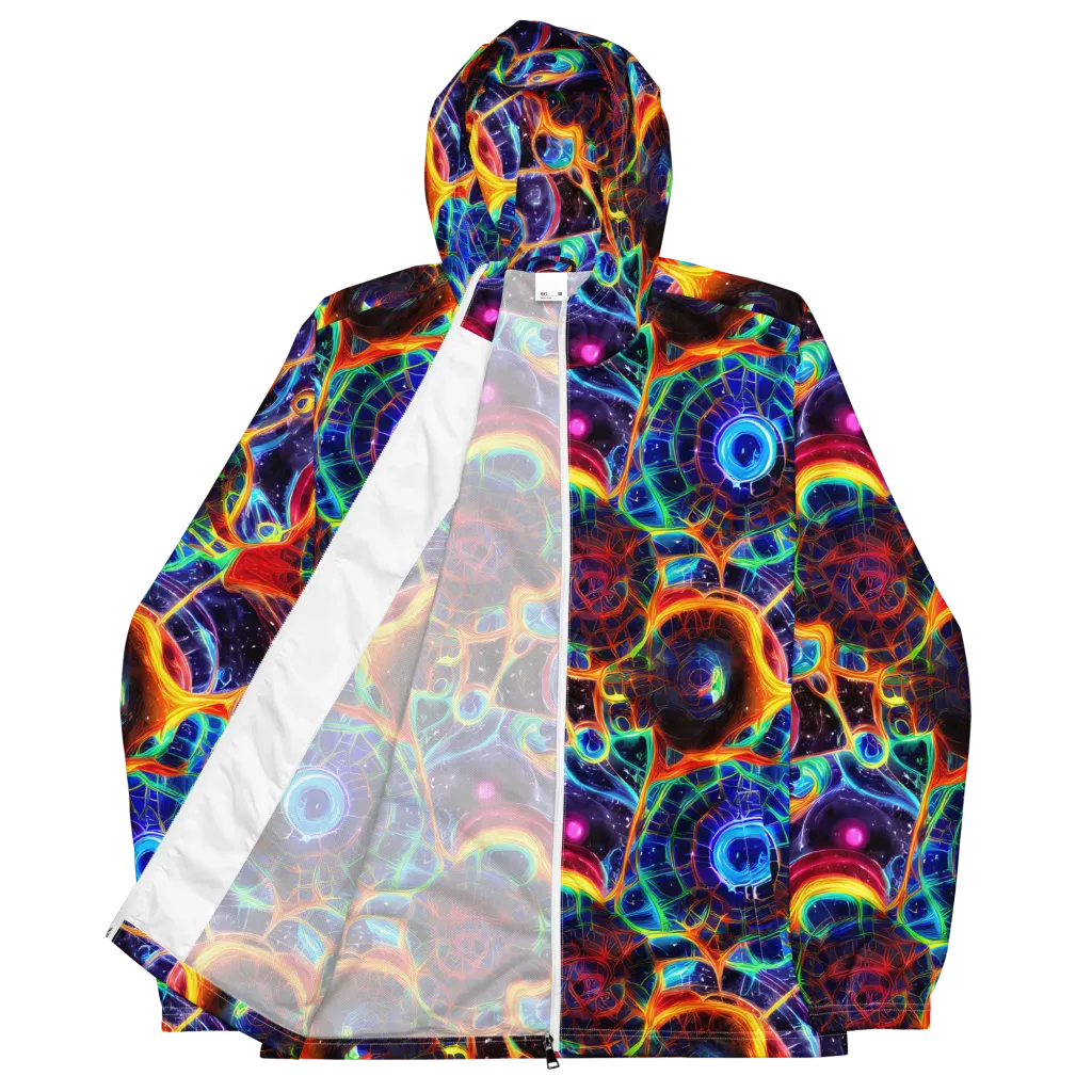 Radiant Cosmos on Men's Windbreaker — Front