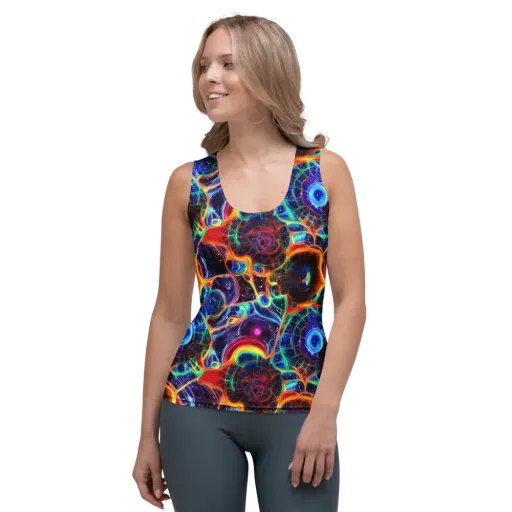 Radiant Cosmos on a Women's Tank Top