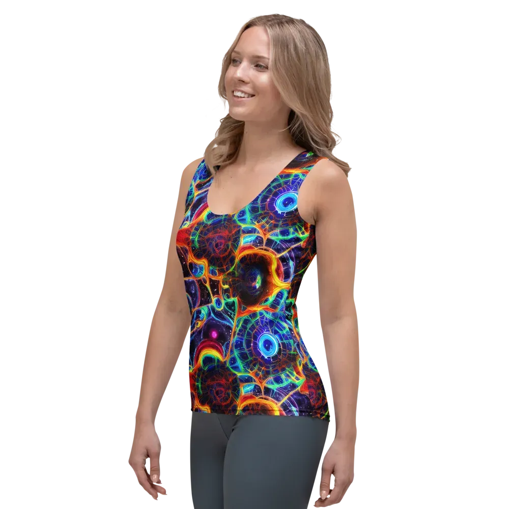Radiant Cosmos on Women's Tank Top — Left Front