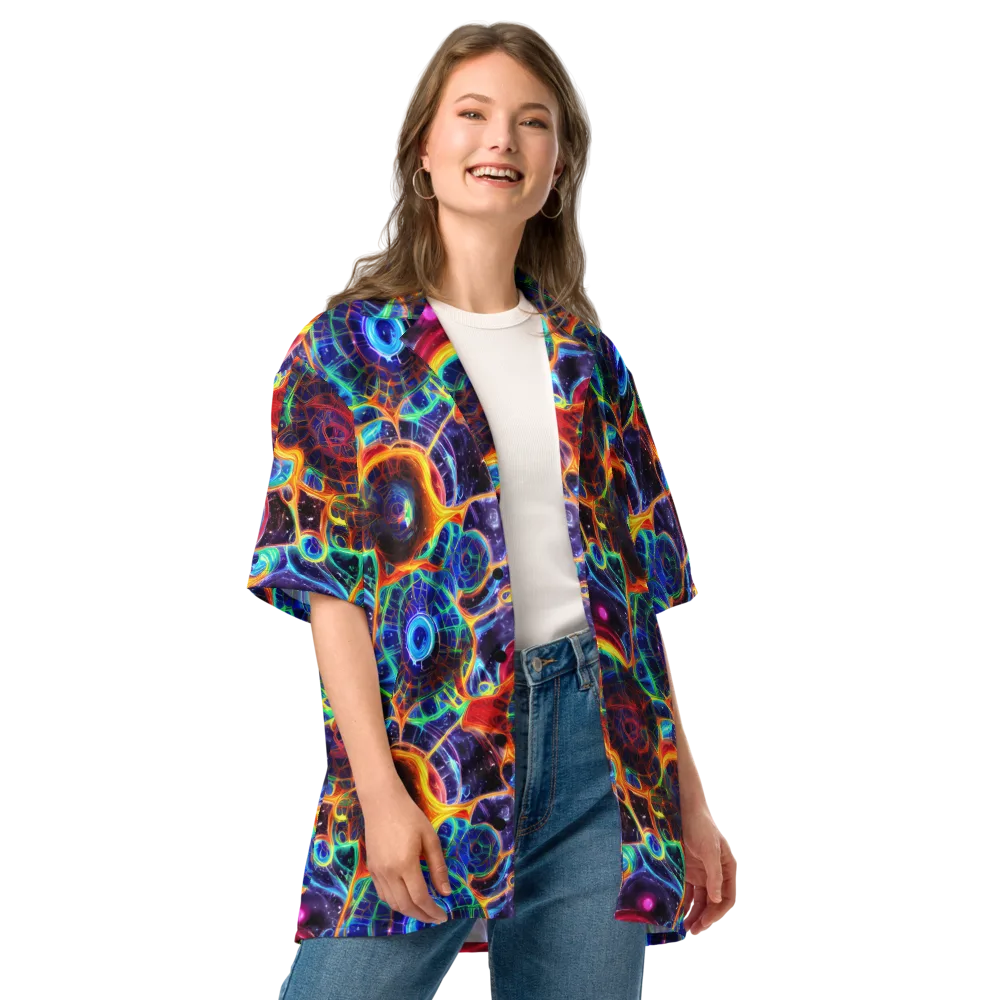 Radiant Cosmos on Button Shirt — Front