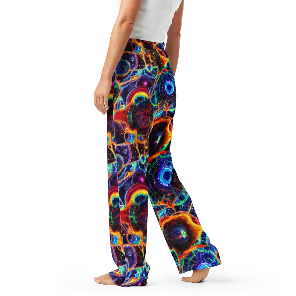 Radiant Cosmos on Women's Pajama Pants — Left