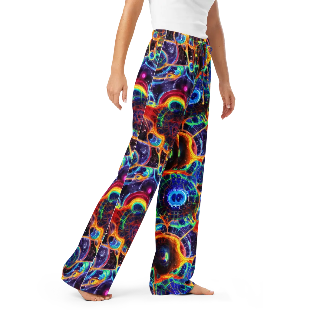 Radiant Cosmos on Women's Pajama Pants — Right Front