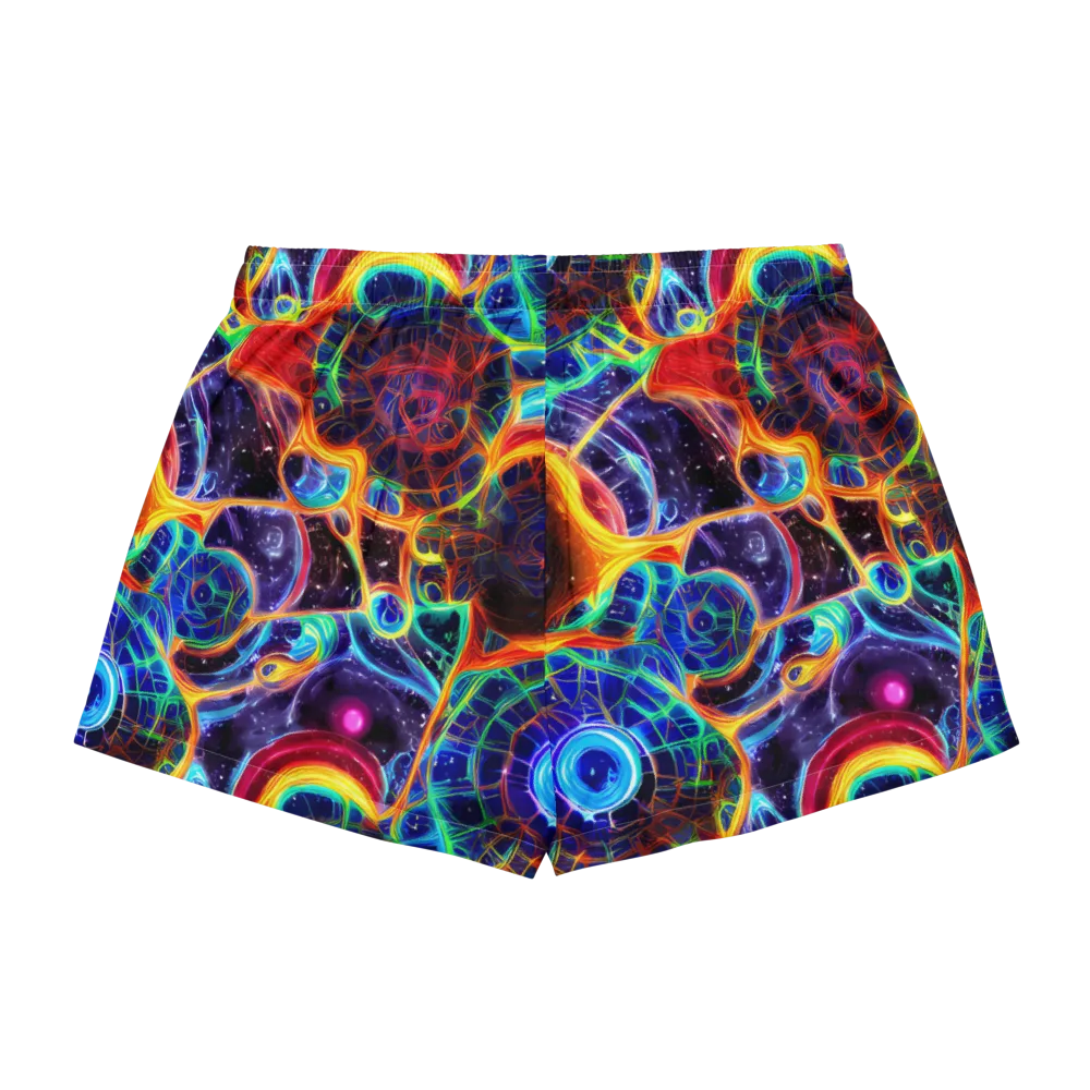 Radiant Cosmos on Women's Pajama Shorts — Back
