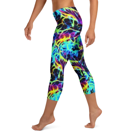 Celestial Tangledown on a Capri Leggings