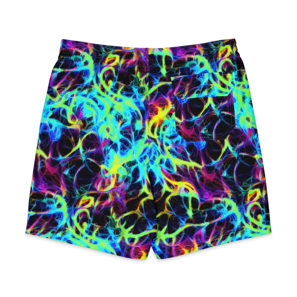 Celestial Tangledown on Men's Board Shorts — Back