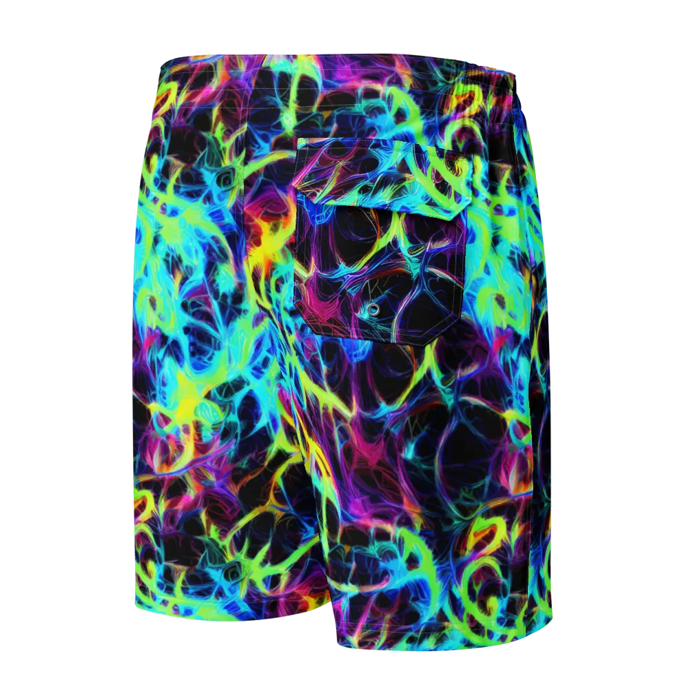 Celestial Tangledown on Men's Board Shorts — Back