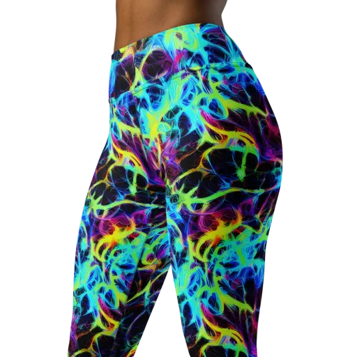 Celestial Tangledown on a Yoga Leggings