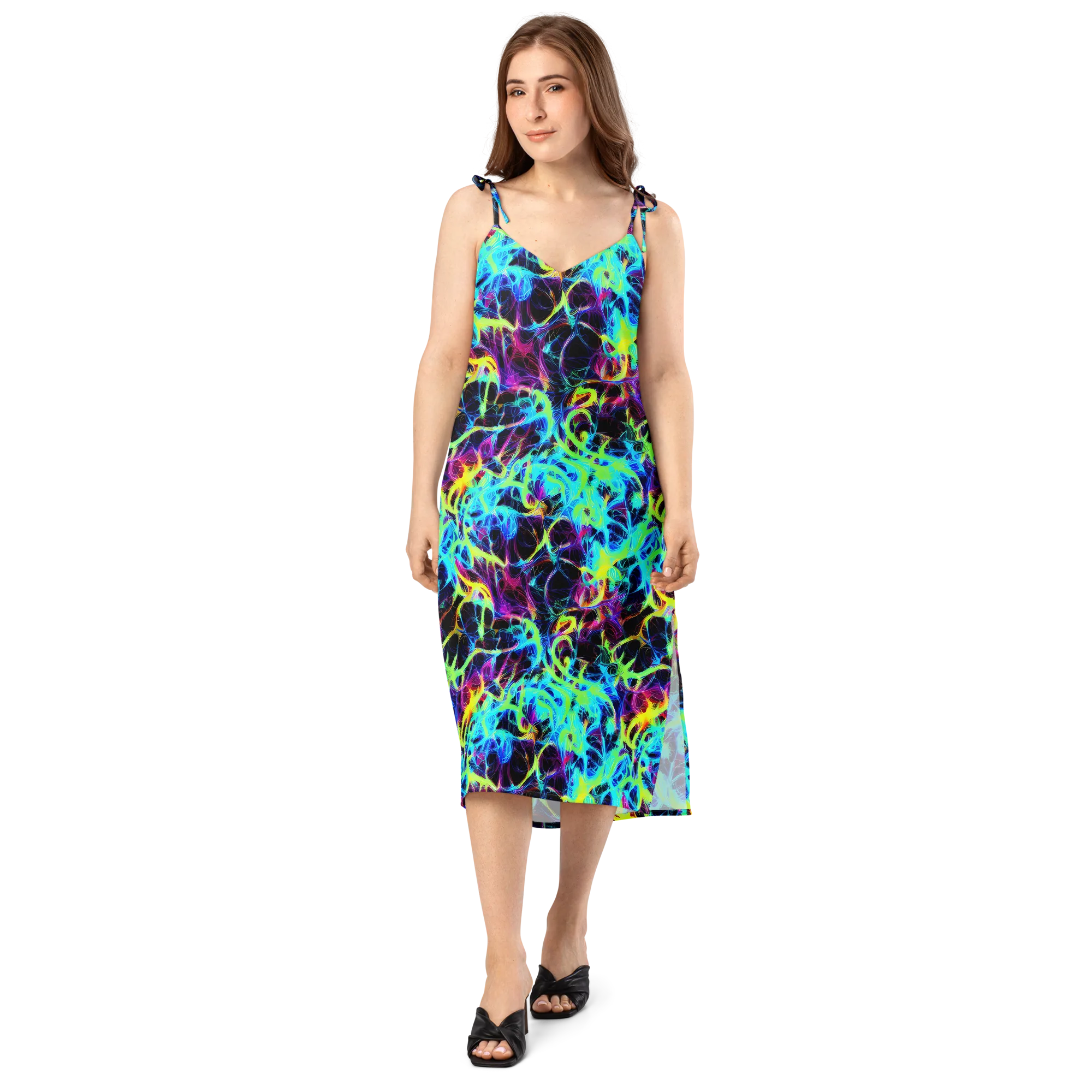 Celestial Tangledown on Slip Dress — Front