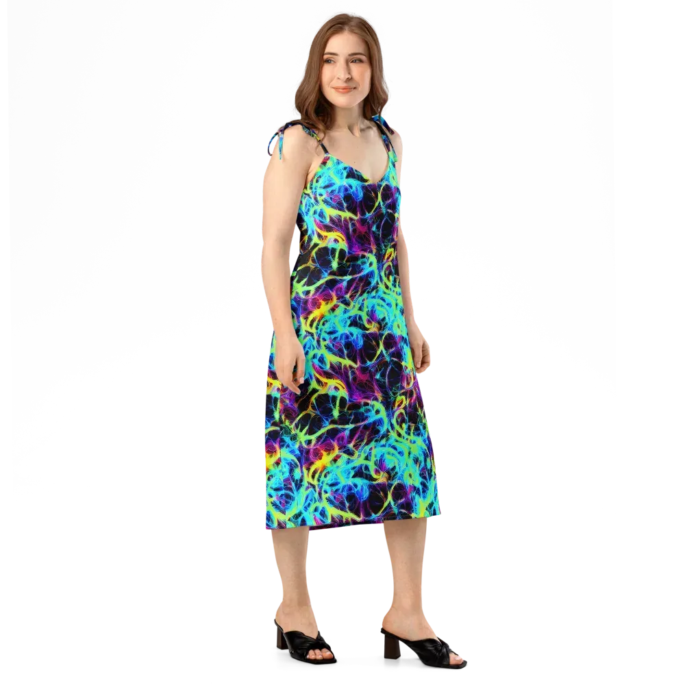 Celestial Tangledown on Slip Dress — Right Front
