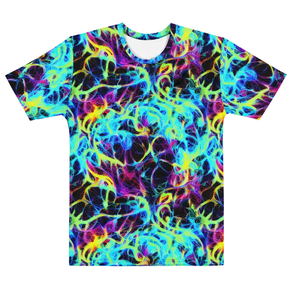 Celestial Tangledown on Men's Cotton Crew Neck T-Shirt — Front