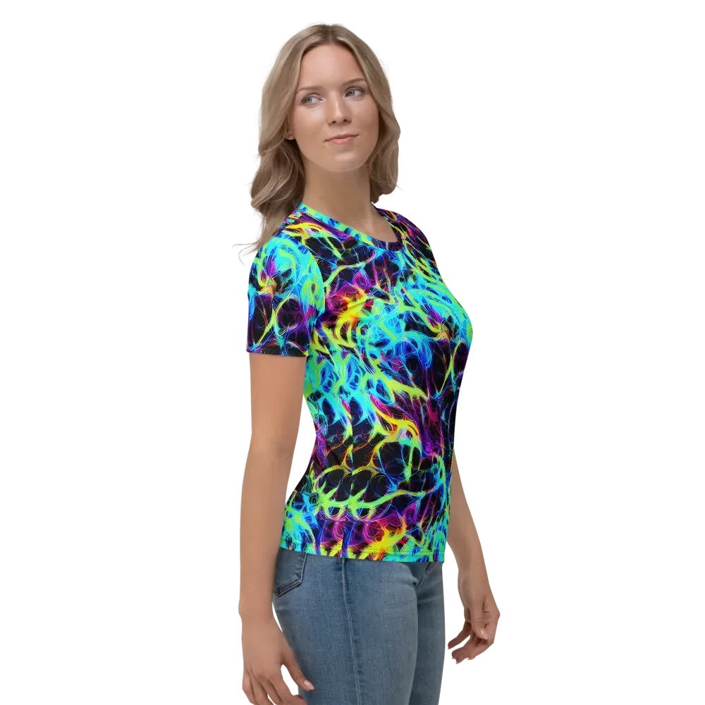 Celestial Tangledown on Women's Crew Neck T-Shirt — Right