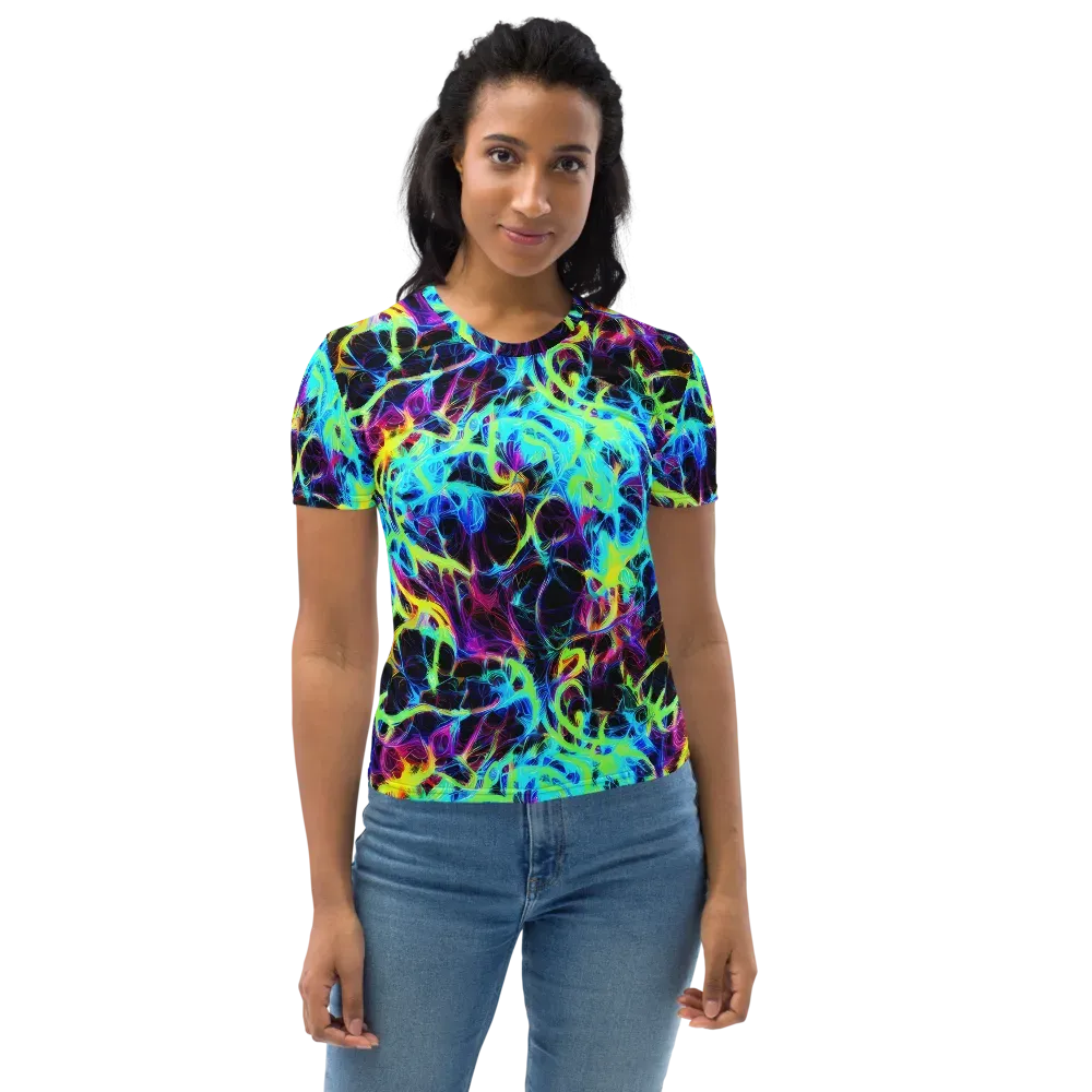 Celestial Tangledown on Women's Crew Neck T-Shirt — Front