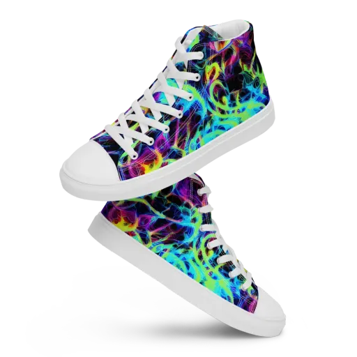 Celestial Tangledown on a Women's High Top Canvas Shoes