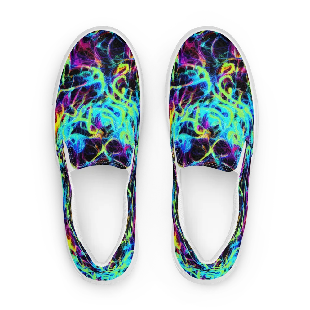 Celestial Tangledown on Men's Slip-On Canvas Shoes — Front