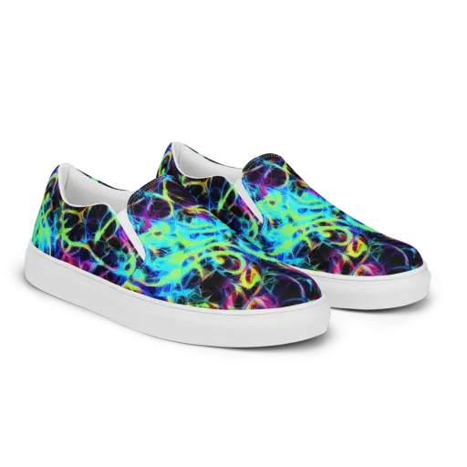 Celestial Tangledown on a Men's Slip-On Canvas Shoes