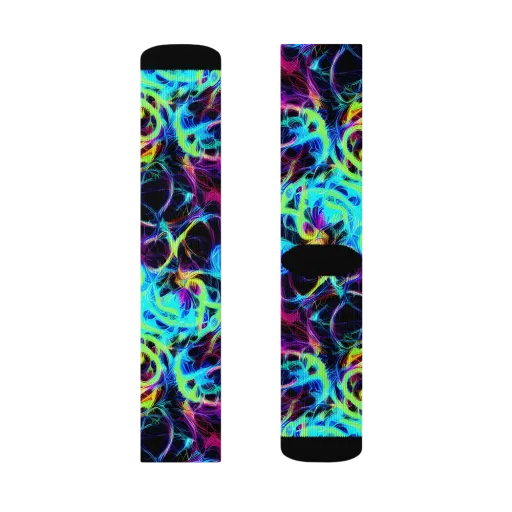 Celestial Tangledown on a Socks