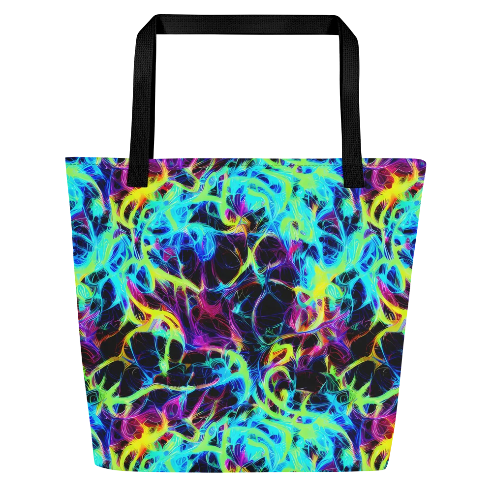 Celestial Tangledown on Large Tote Bag W/ Pocket — Front