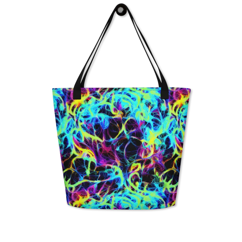 Celestial Tangledown on Large Tote Bag W/ Pocket — Front