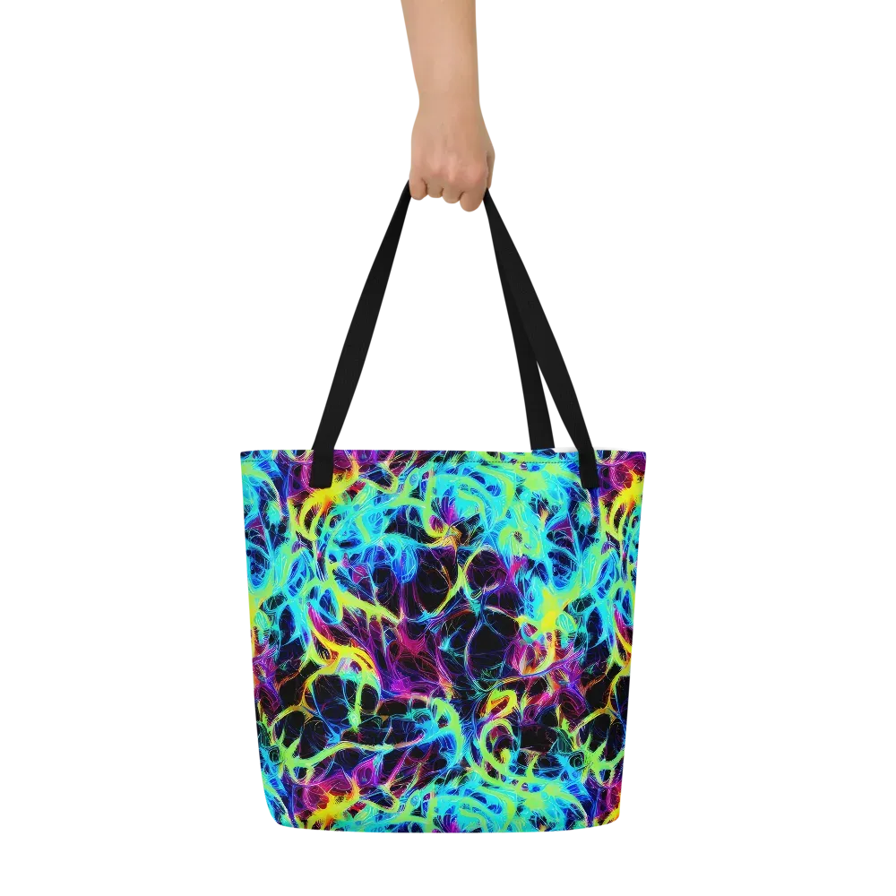 Celestial Tangledown on Large Tote Bag W/ Pocket — Front