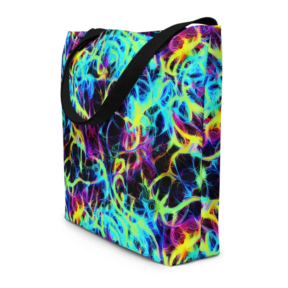 Celestial Tangledown on Large Tote Bag W/ Pocket — Front