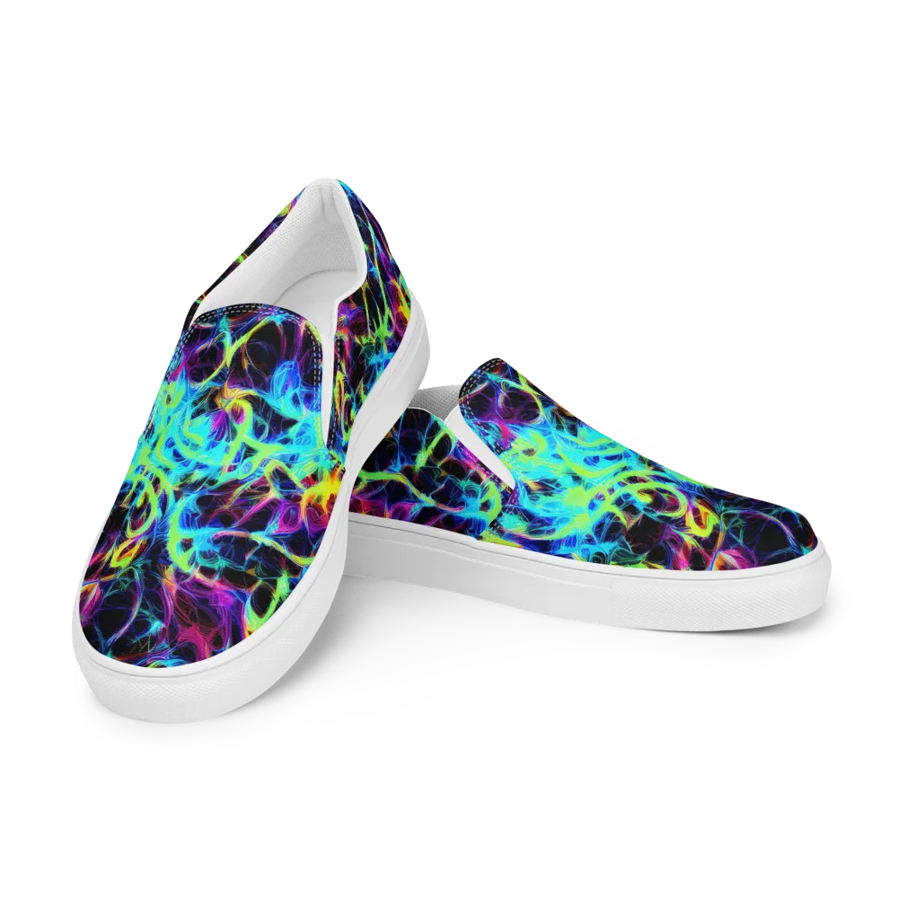 Celestial Tangledown on Women's Slip-On Canvas Shoes — Left Front
